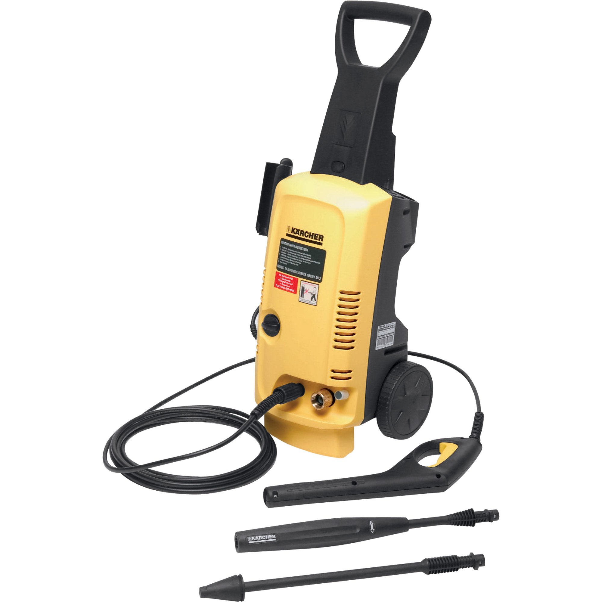 Karcher Electric Cold Water Pressure Washer — 1600 PSI, 120 Volt, 1.6 GPM, Model# K397M